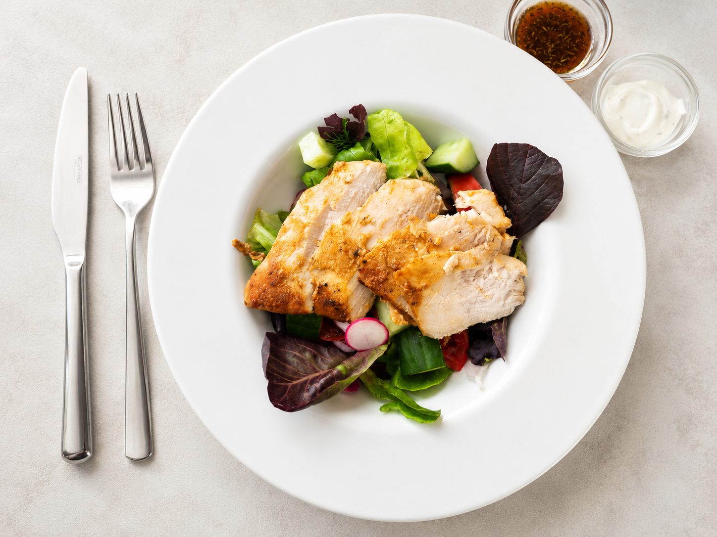 Chicken salad at Le Petit Bar